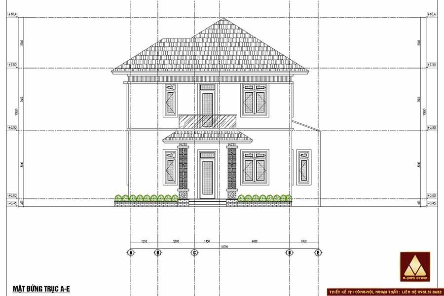 Bản vẽ chi tiết mặt bên