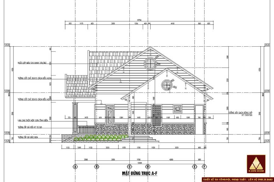 Chi tiết bản vẽ mặt bên